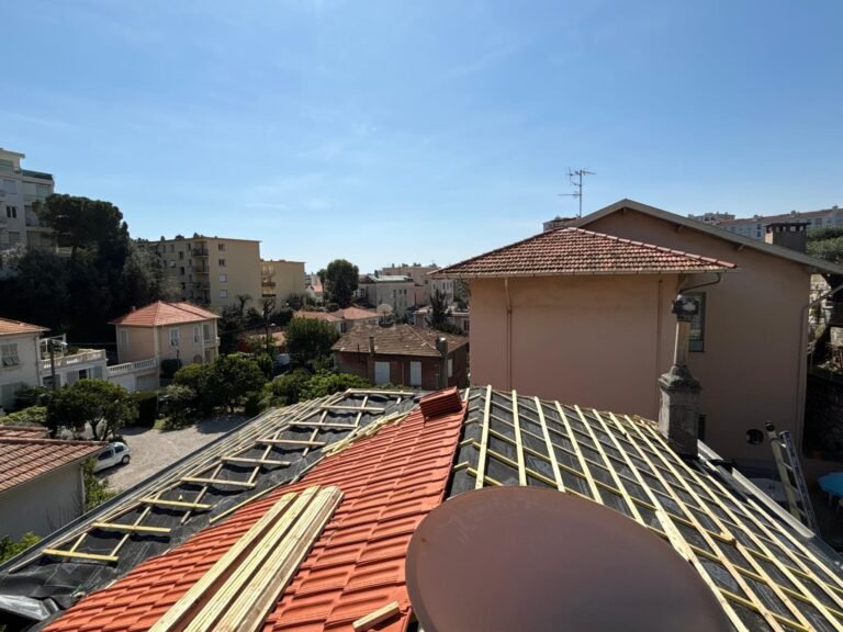 Rénovation de charpente bois – Couvreur Drap RB